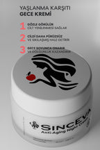 Gece Kremi Retinol+Niasinamid Elma Özlü İnce Çizgi Kırışıklık Karşıtı 50ml