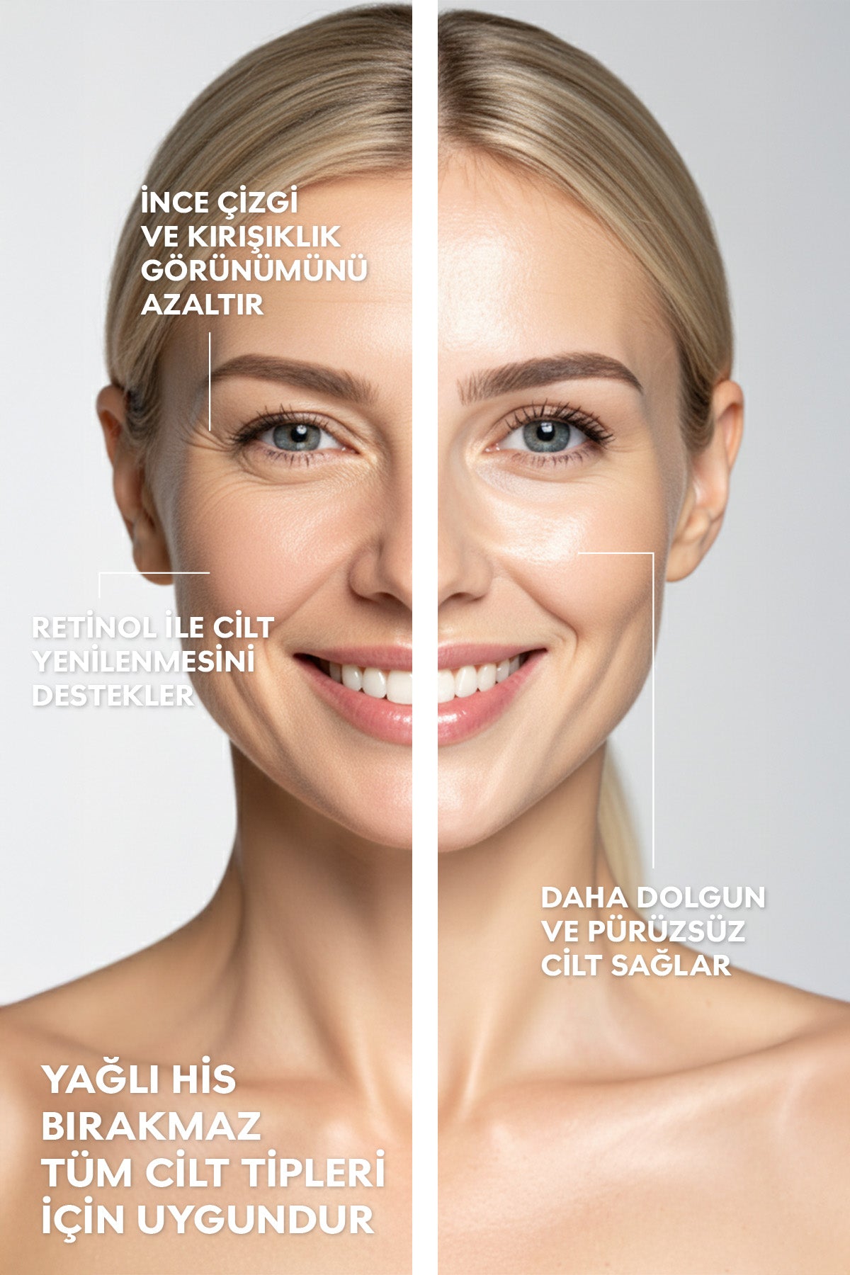 Gece Kremi Retinol+Niasinamid Elma Özlü İnce Çizgi Kırışıklık Karşıtı 50ml
