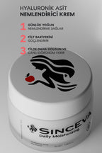 Hyaluronik Asit Günlük Nemlendirici Krem Panthenol Elma Özlü Yoğun Nem Bariyer Onarıcı 50ml