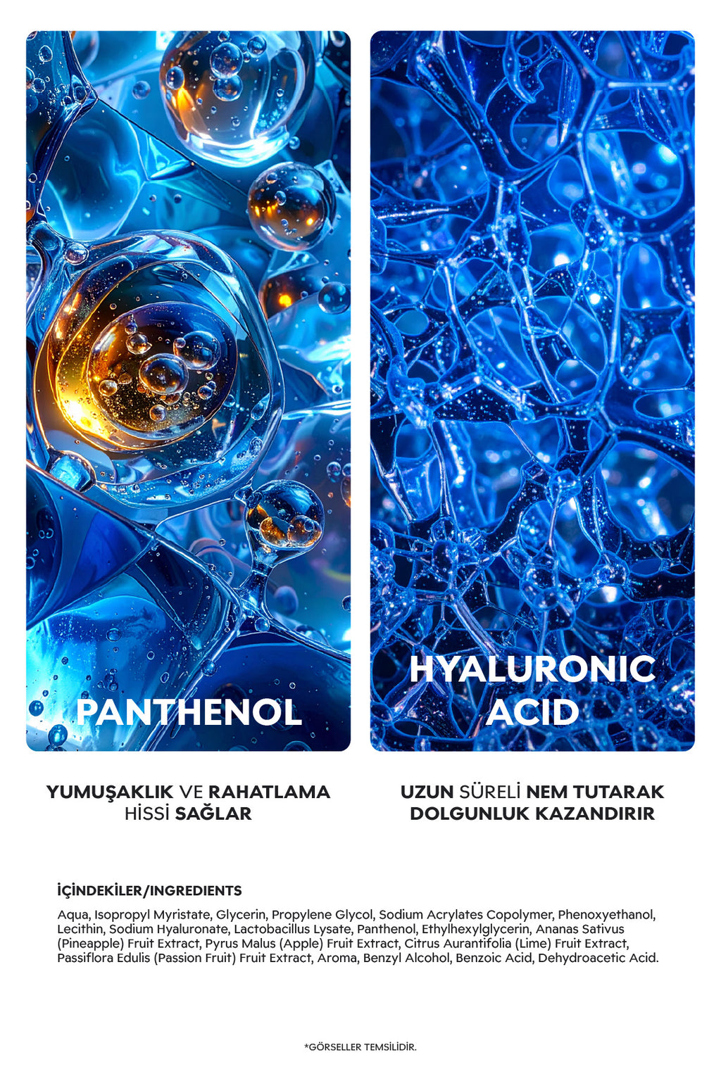 Hyaluronik Asit Günlük Nemlendirici Krem Panthenol Elma Özlü Yoğun Nem Bariyer Onarıcı 50ml