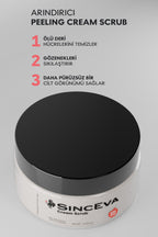 Peeling Scrub Krem+Kayısı Çekirdeği Partiküllü Elma Özlü Ölü Deri & Gözenek Arındırıcı 200ml