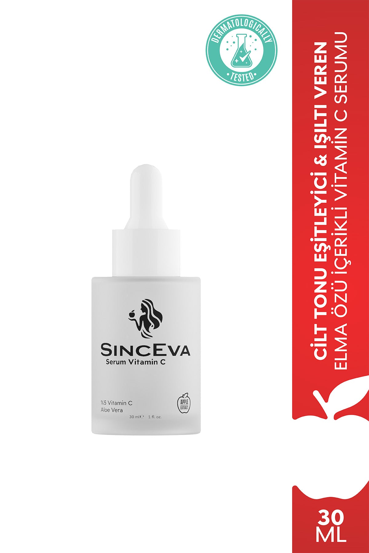 Vitamin C Serum %5 C Vitamini + Aloe Vera Elma Özlü Ton Eşitleyici & Aydınlatıcı 30ml