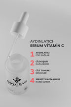Vitamin C Serum %5 C Vitamini + Aloe Vera Elma Özlü Ton Eşitleyici & Aydınlatıcı 30ml