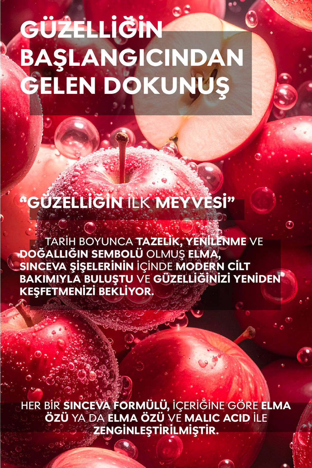 Güneş Kremi SPF 50 Aloe Vera + Panthenol Elma Özlü Geniş Spektrumlu UVA/UVB Koruma 100ml