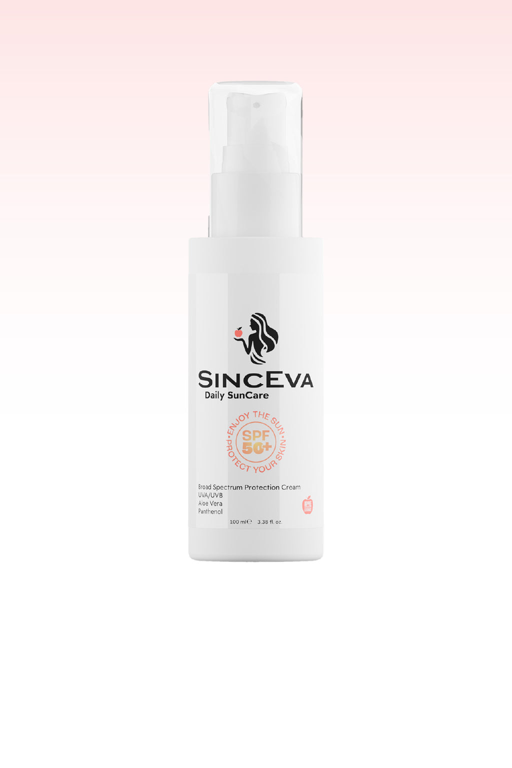 Güneş Kremi SPF 50 Aloe Vera + Panthenol Elma Özlü Geniş Spektrumlu UVA/UVB Koruma 100ml